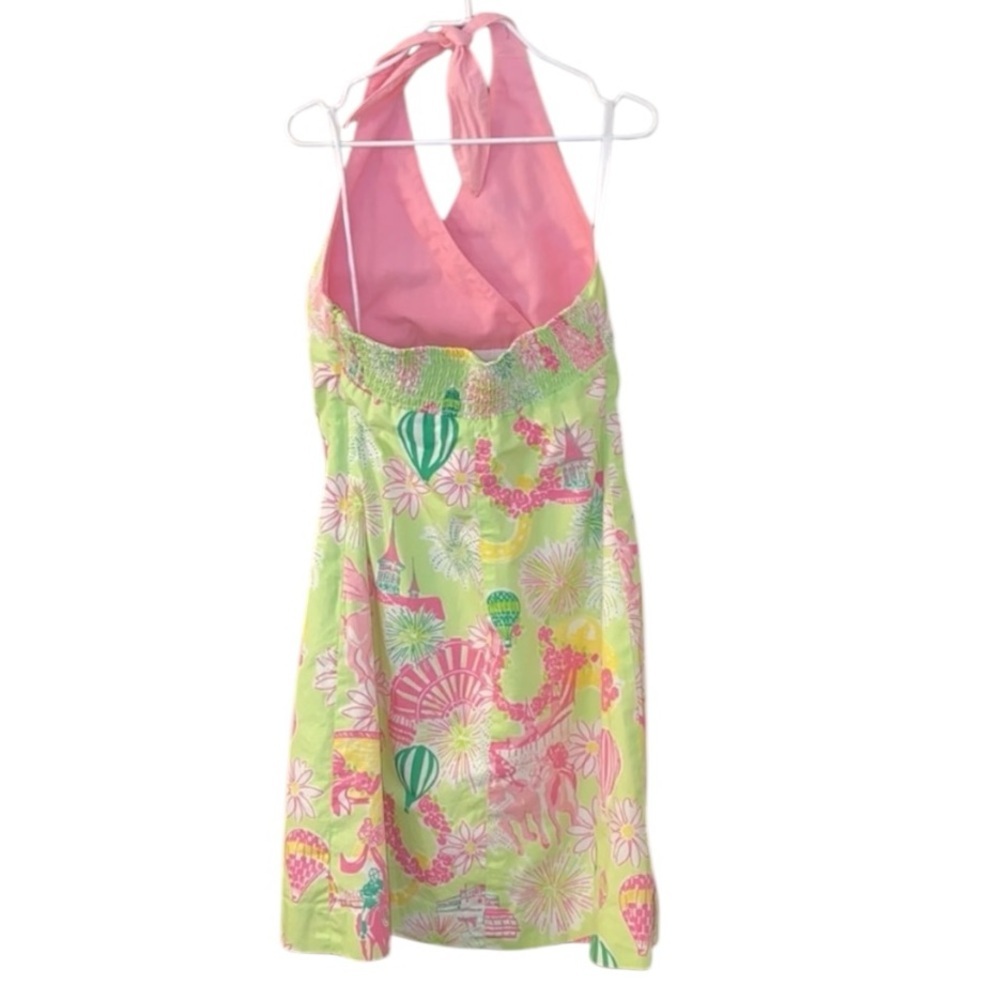 Lilly Pulitzer Derby Days Halter Dress Size 7 White Label - Picture 5 of 7